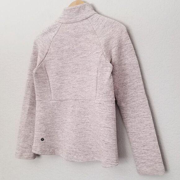 Lululemon Going Places Jacket Size 4 Space Dye Heather Pale Lilac Stretch C50416 - Picture 4 of 16